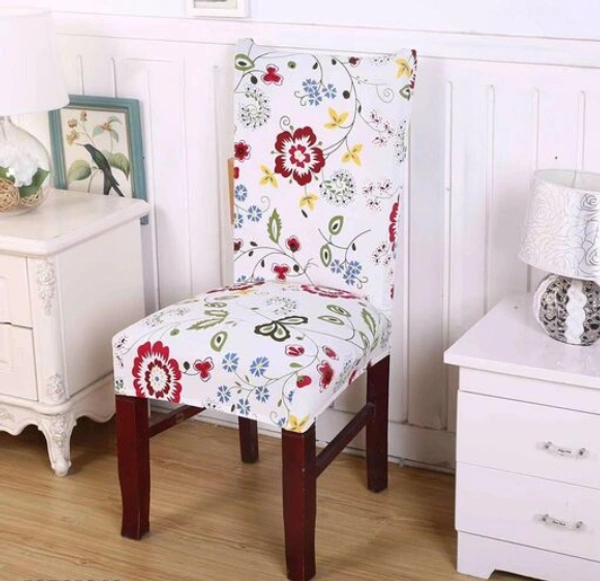 Elastic Chair Cover Stretch Removable Washable Short Dining Chair Cover Protector Seat Slipcover - Polyster, Elastic/ Stretchable, Multipack of1